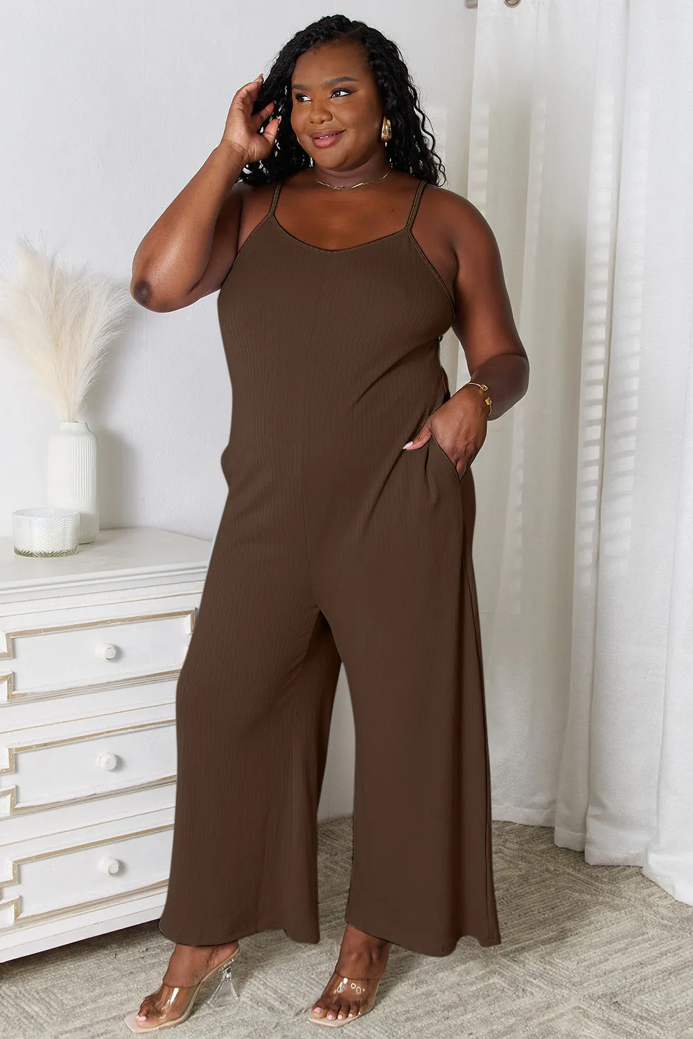 Elegance in Motion V-Neck Jumpsuit