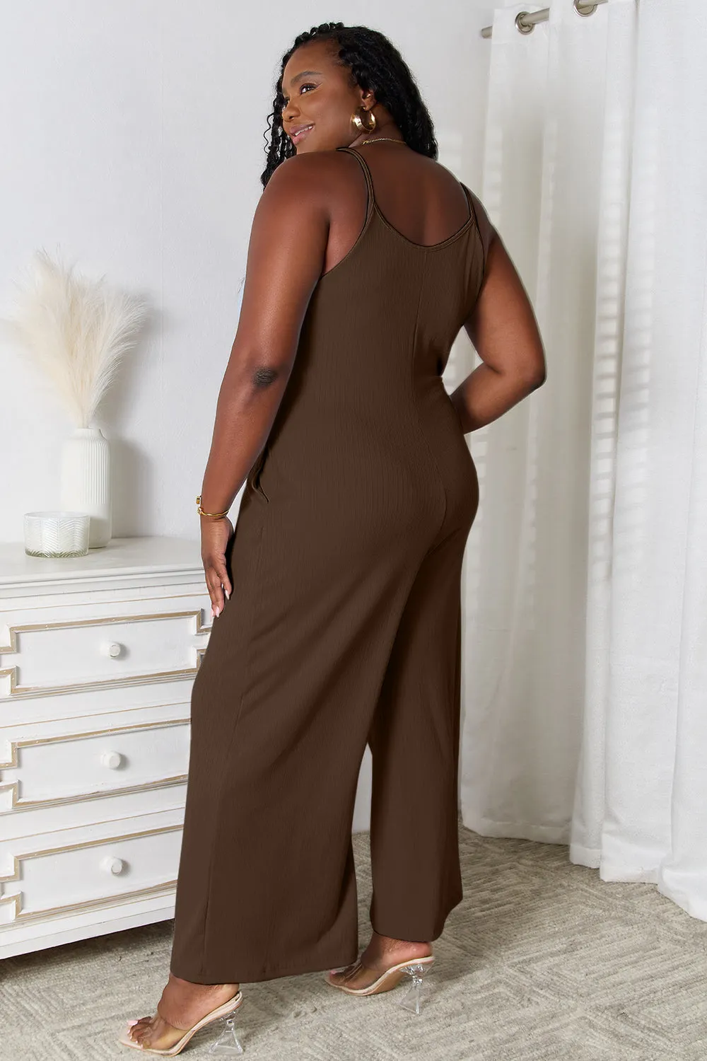 Elegance in Motion V-Neck Jumpsuit