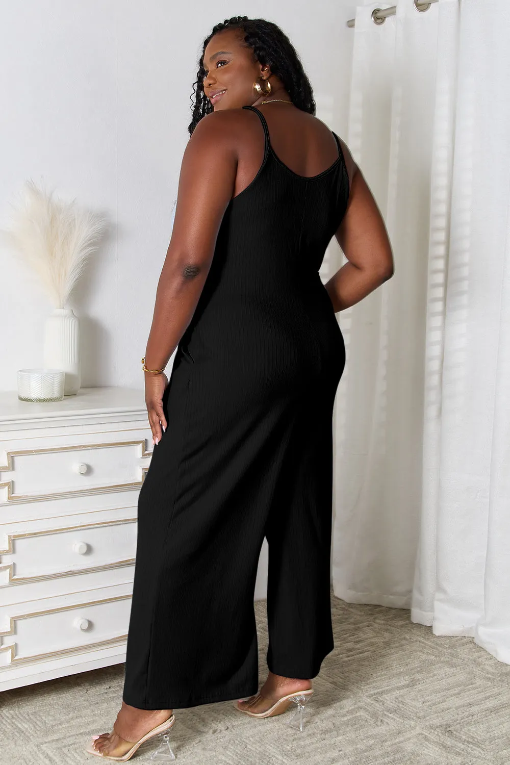 Elegance in Motion V-Neck Jumpsuit