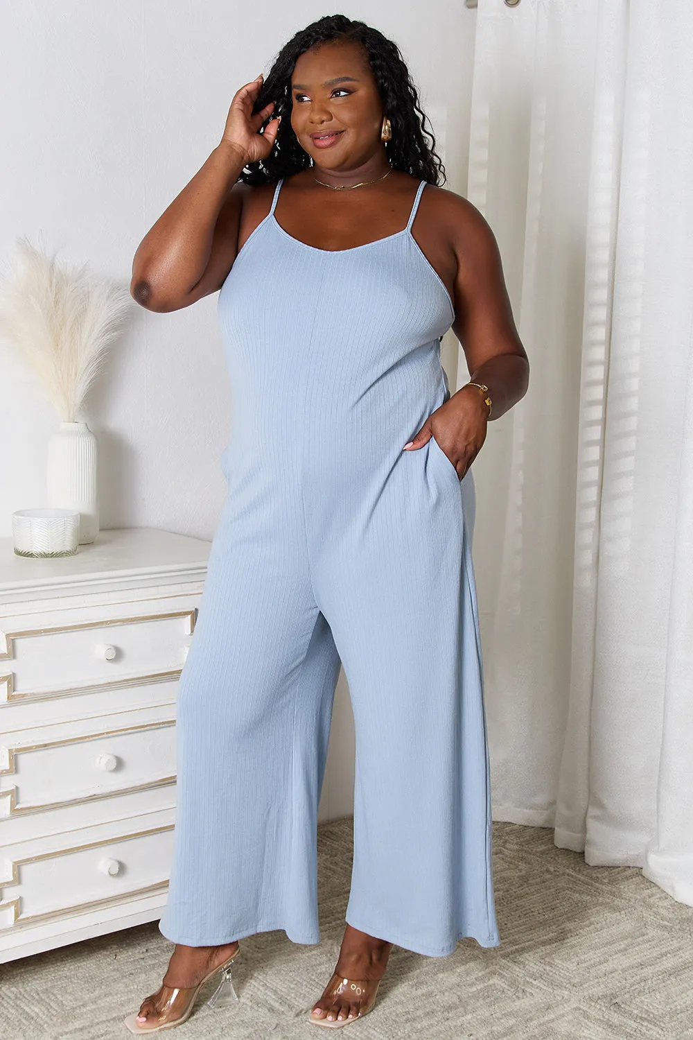 Elegance in Motion V-Neck Jumpsuit