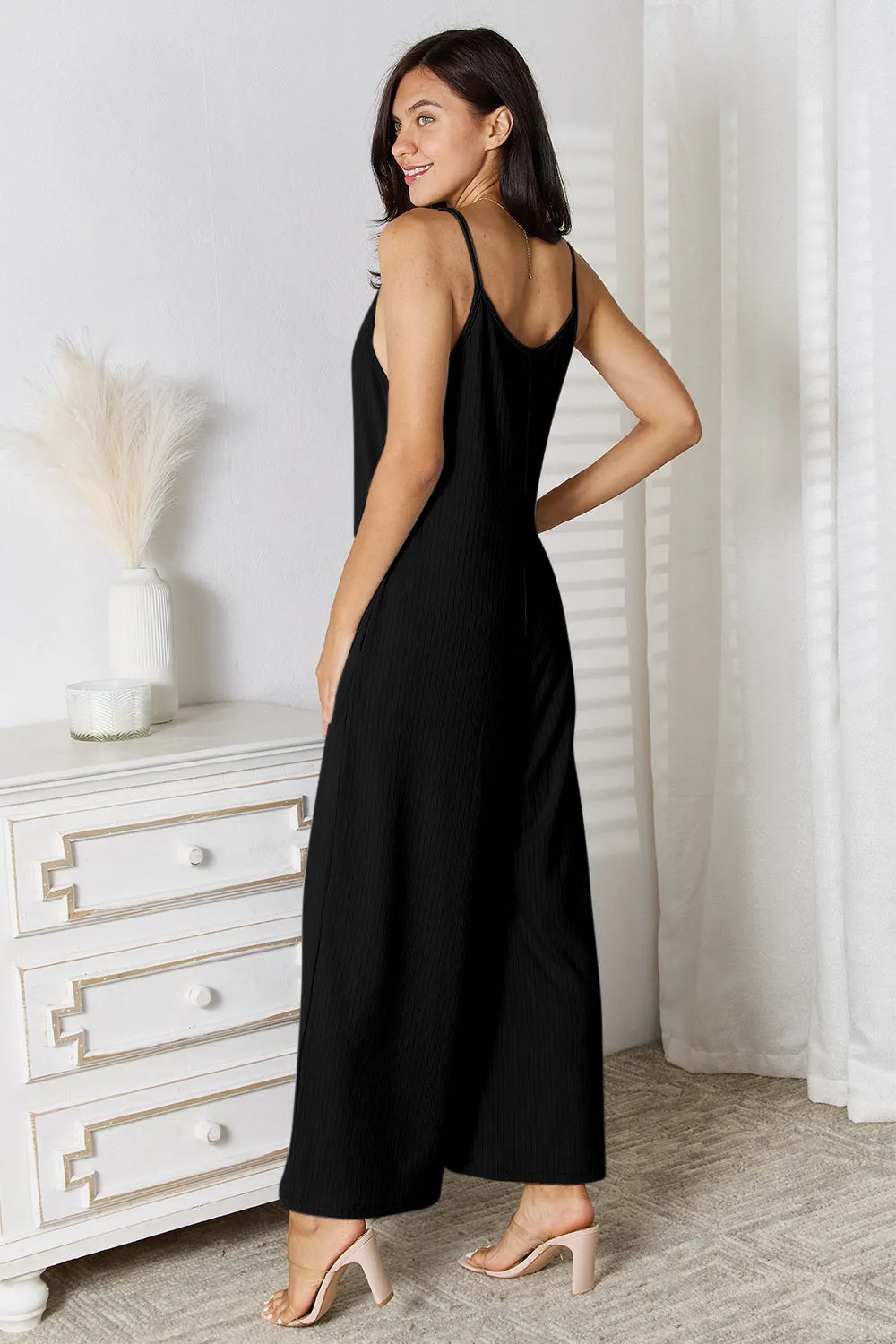 Elegance in Motion V-Neck Jumpsuit