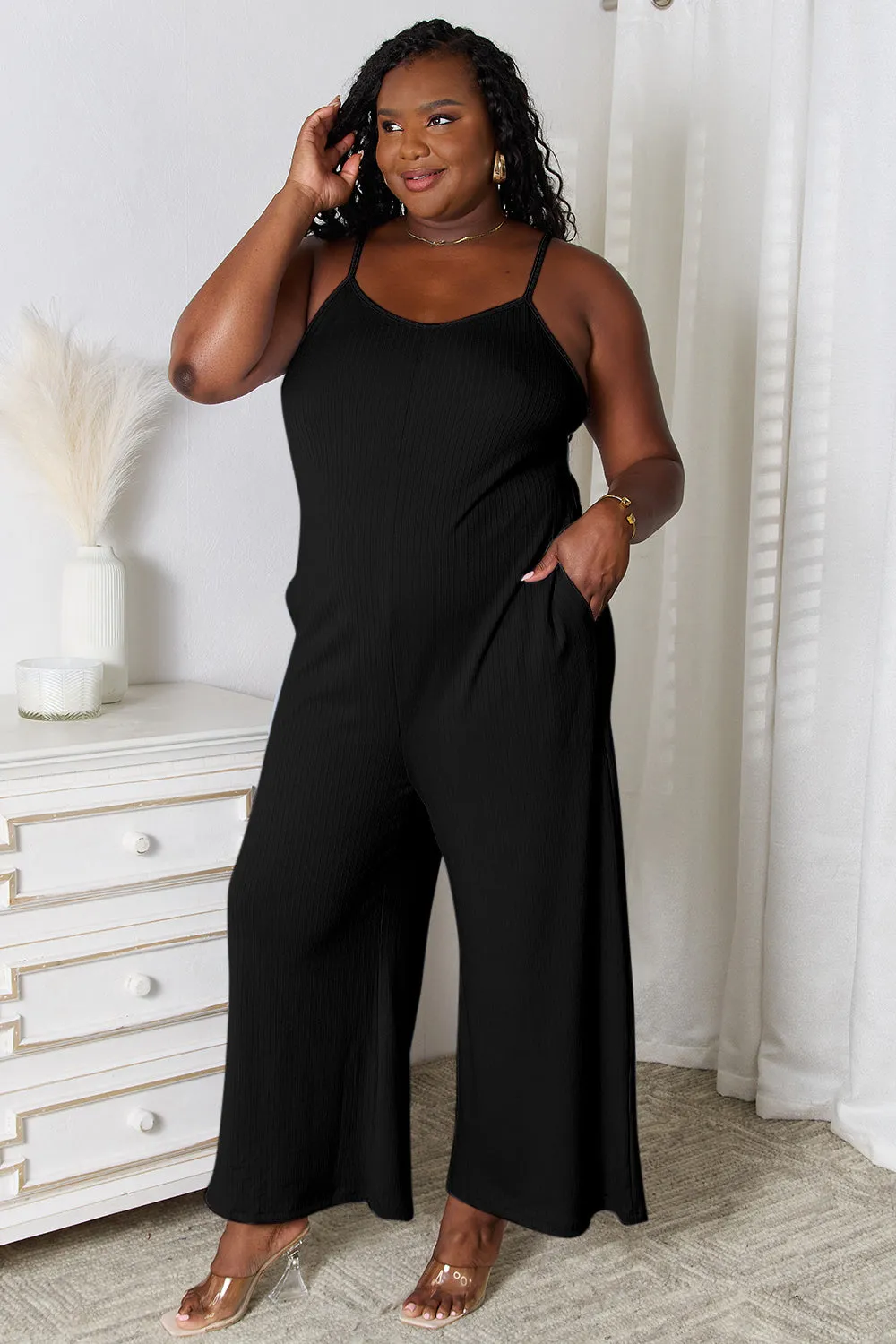 Elegance in Motion V-Neck Jumpsuit