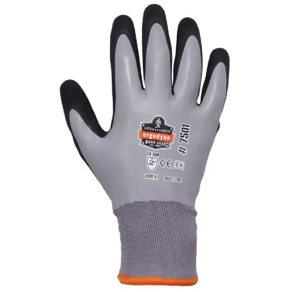 Ergodyne ProFlex 7501 Coated Waterproof Winter Work Gloves, 1 Pair