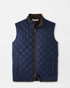 ESSEX QUILTED VEST - NAVY