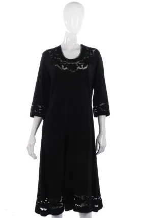 Fantastic 1940's crepe vintage dress size M/L