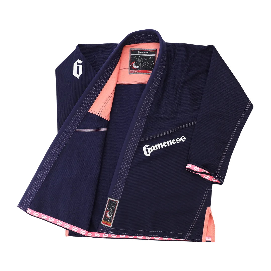 Female Ltd Edition Pearl 2.0 Gi by Gameness  (Navy w Coral)