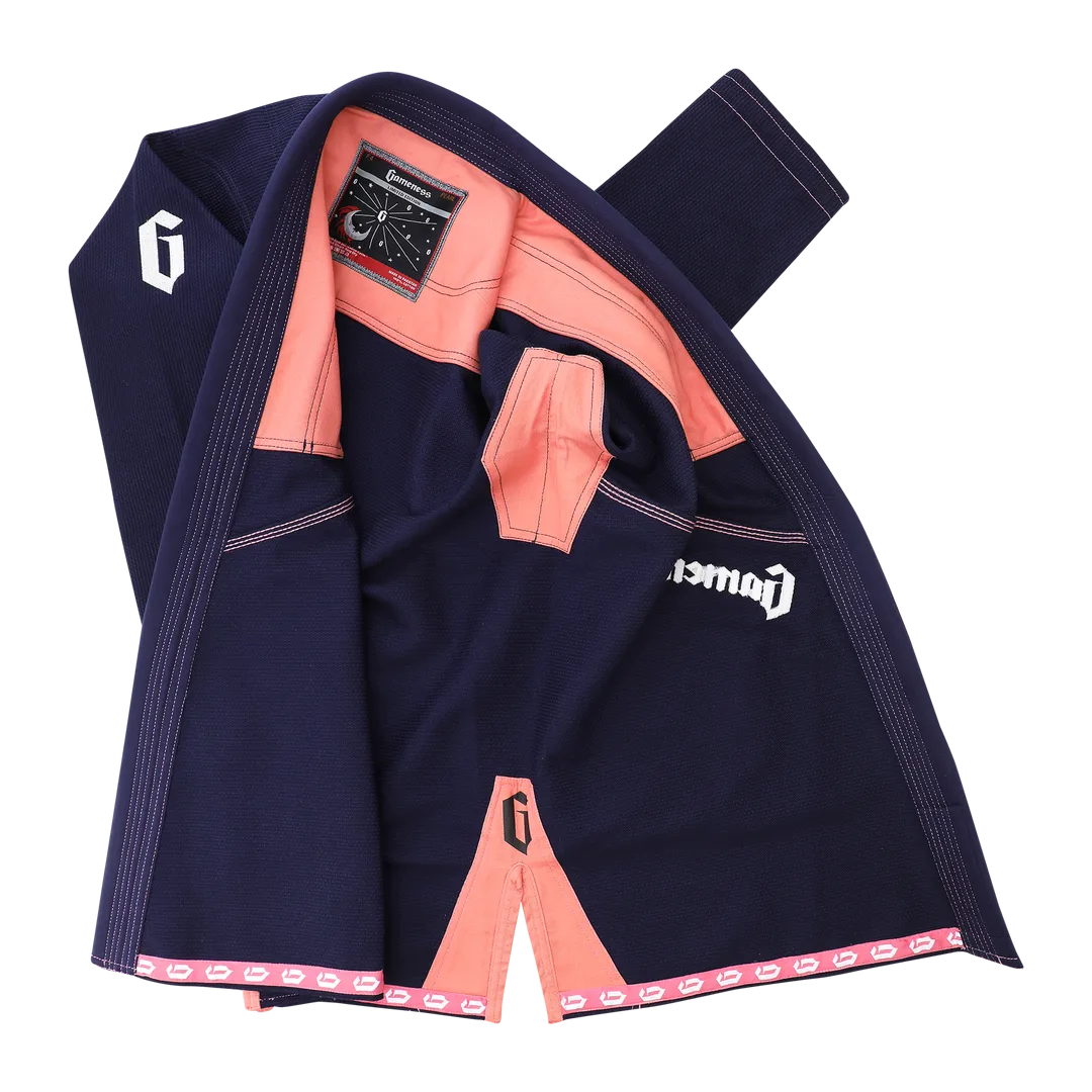 Female Ltd Edition Pearl 2.0 Gi by Gameness  (Navy w Coral)