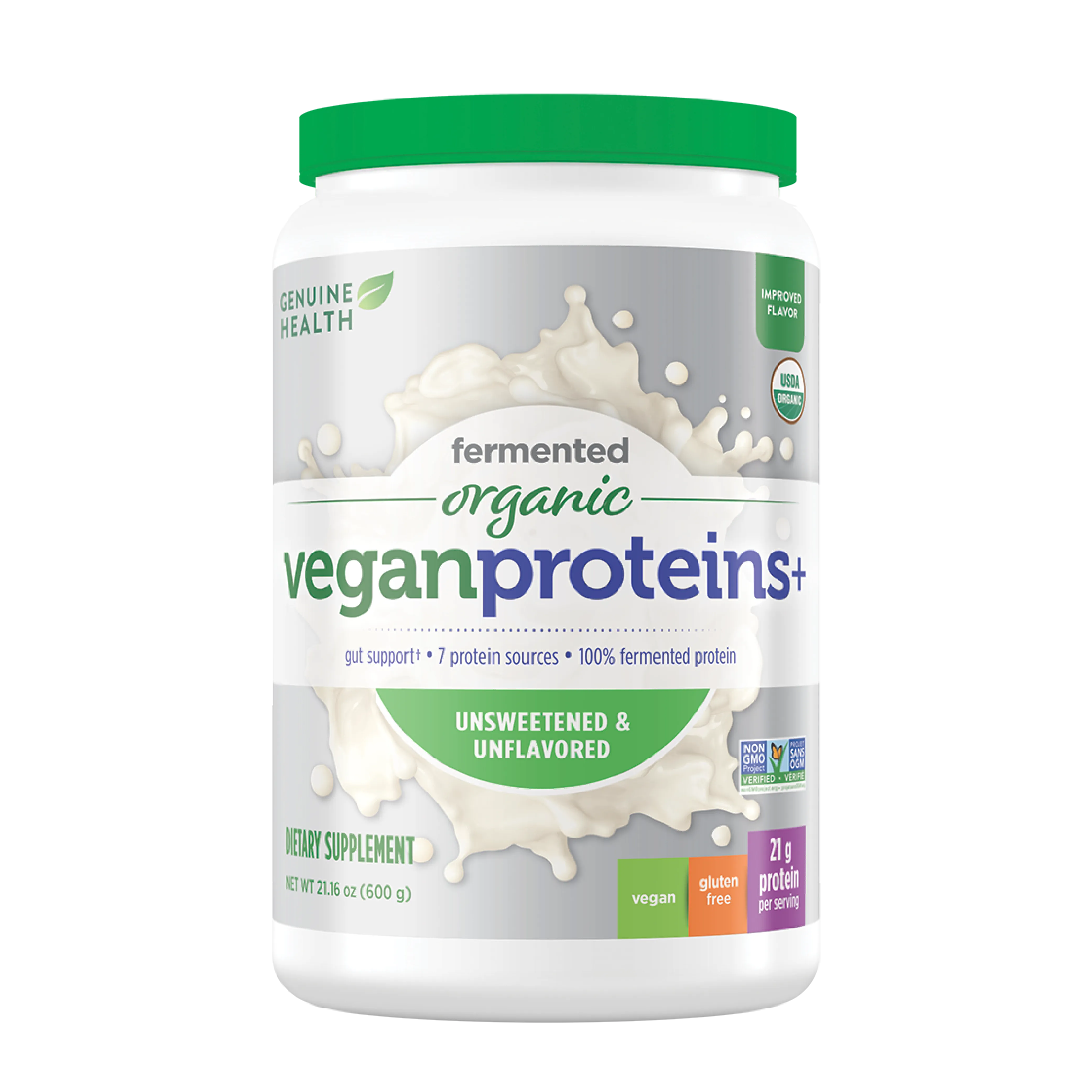 fermented organic vegan protein | unflavored