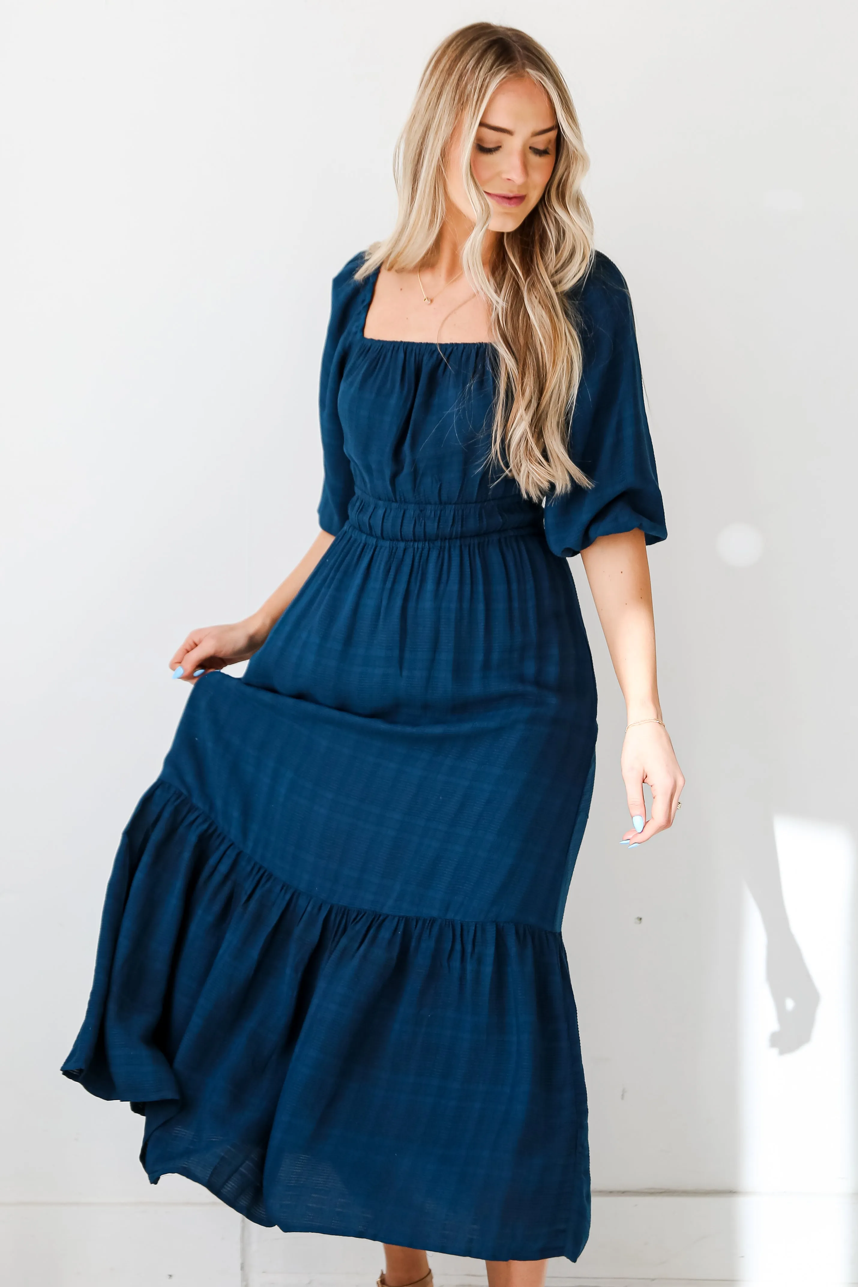 FINAL SALE - Make It A Date Teal Maxi Dress