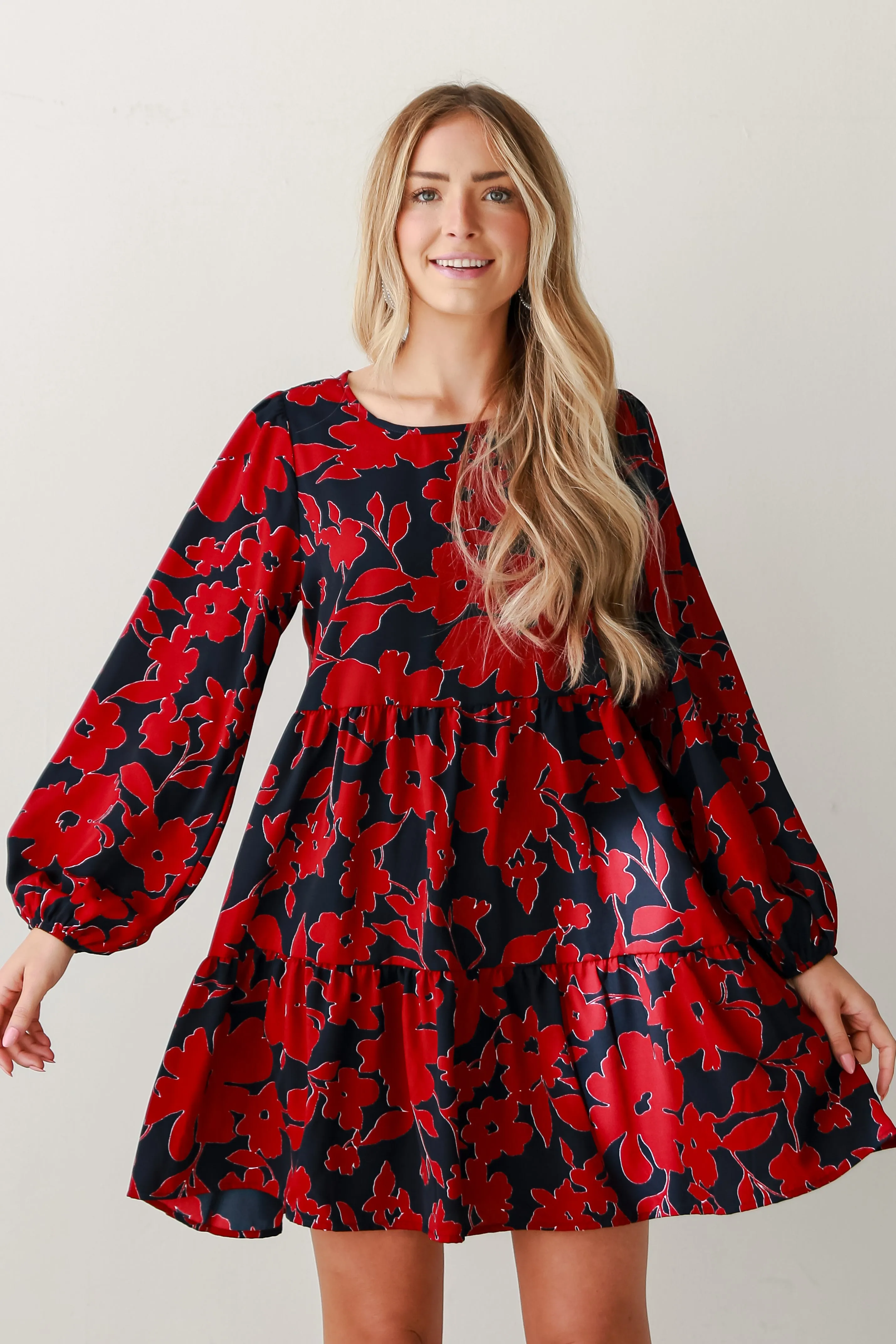 FINAL SALE - Prettiest Petal Navy Floral Mini Dress