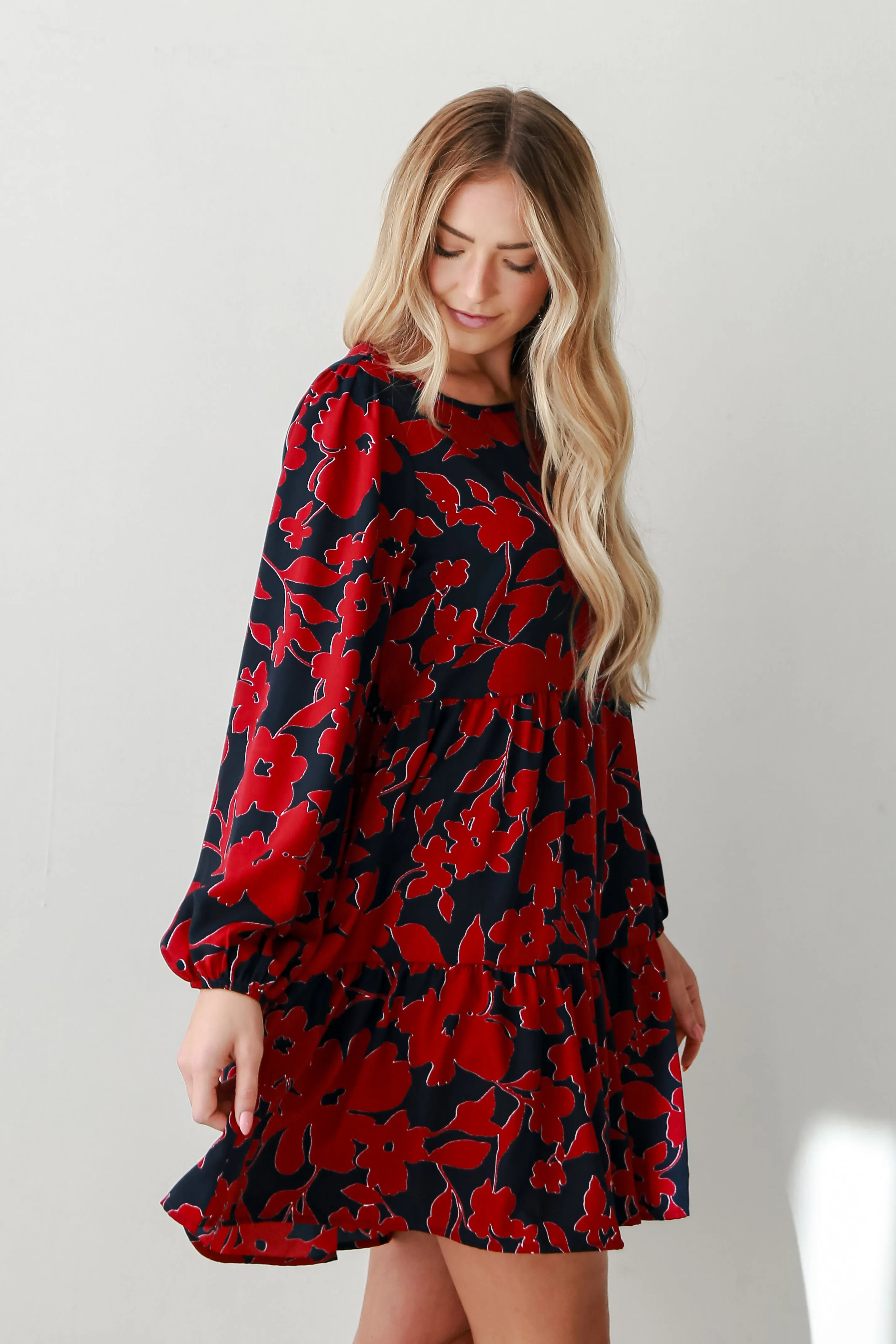 FINAL SALE - Prettiest Petal Navy Floral Mini Dress