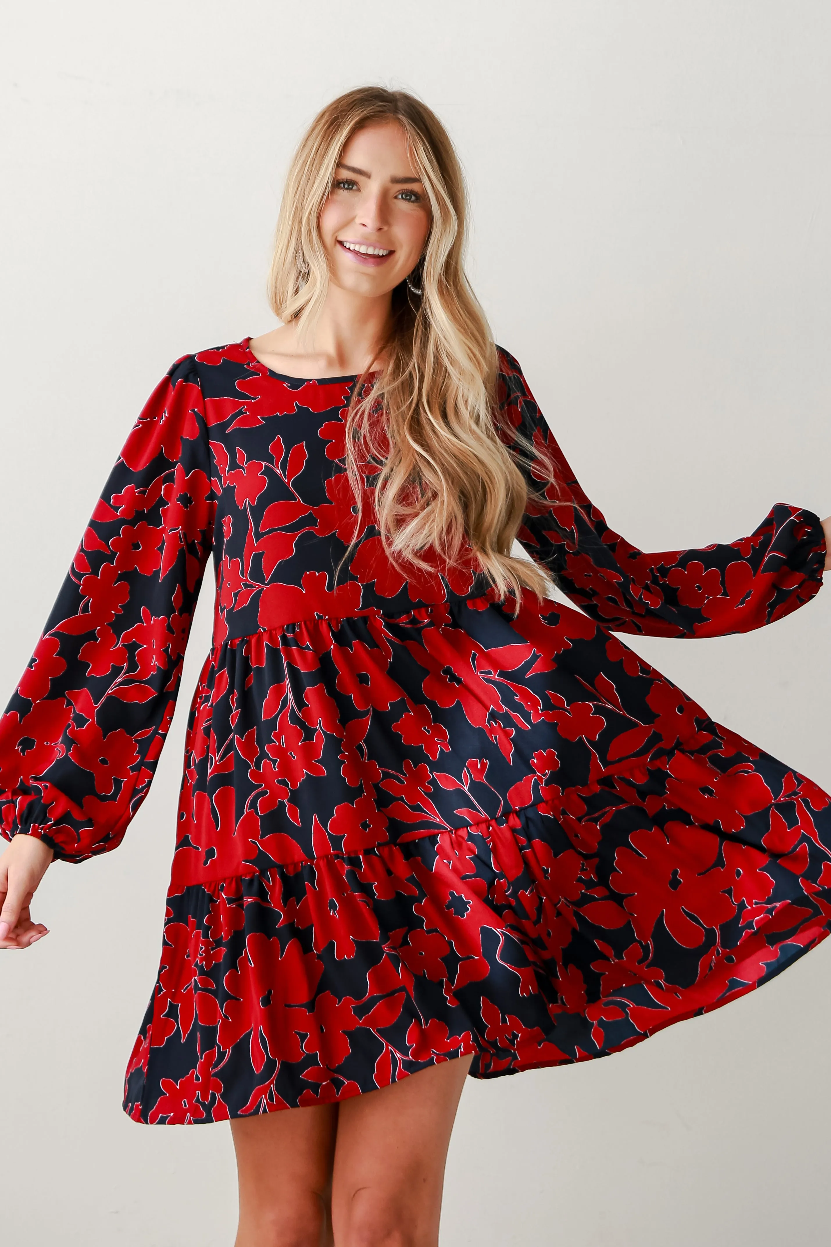 FINAL SALE - Prettiest Petal Navy Floral Mini Dress