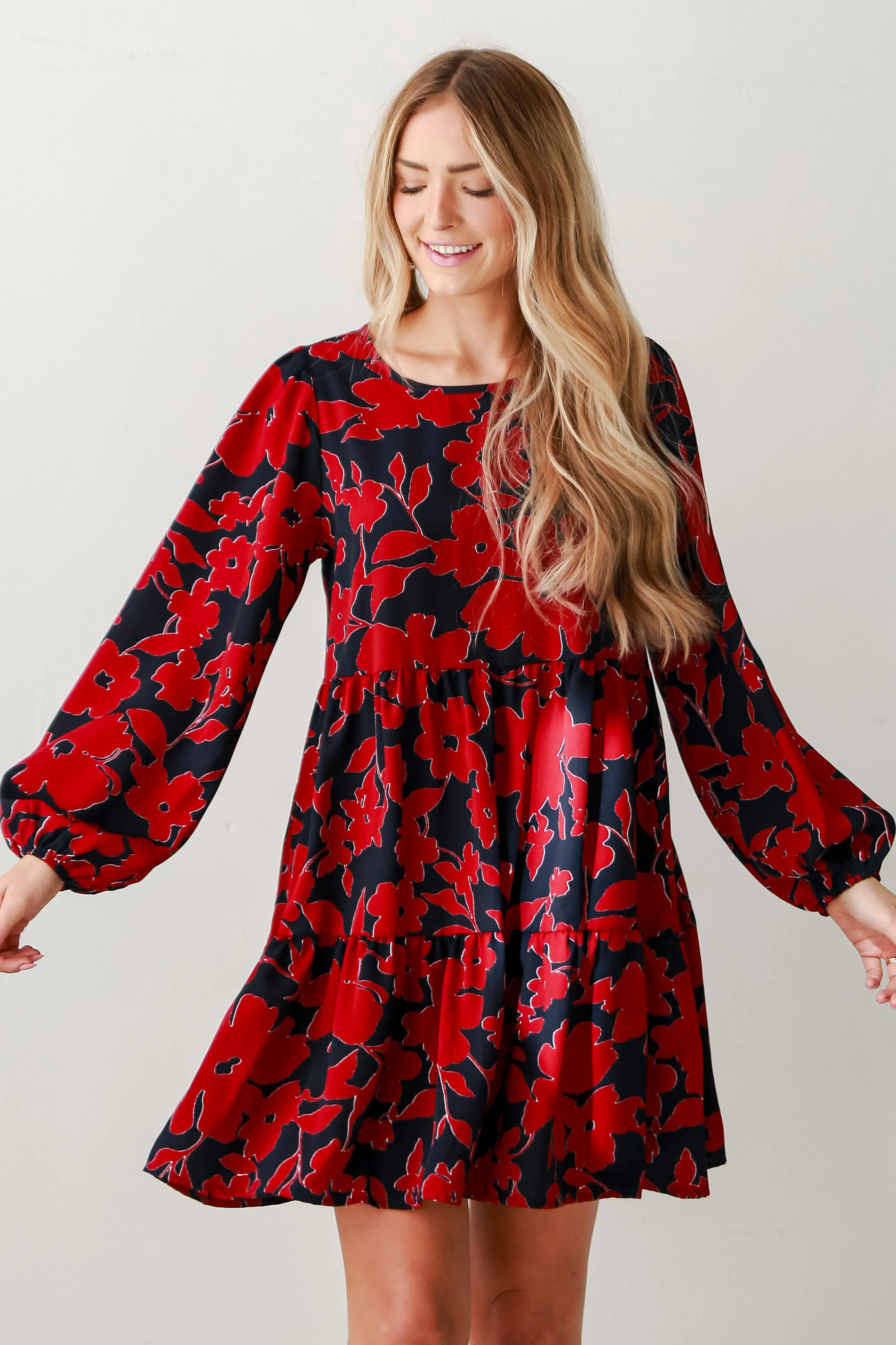 FINAL SALE - Prettiest Petal Navy Floral Mini Dress