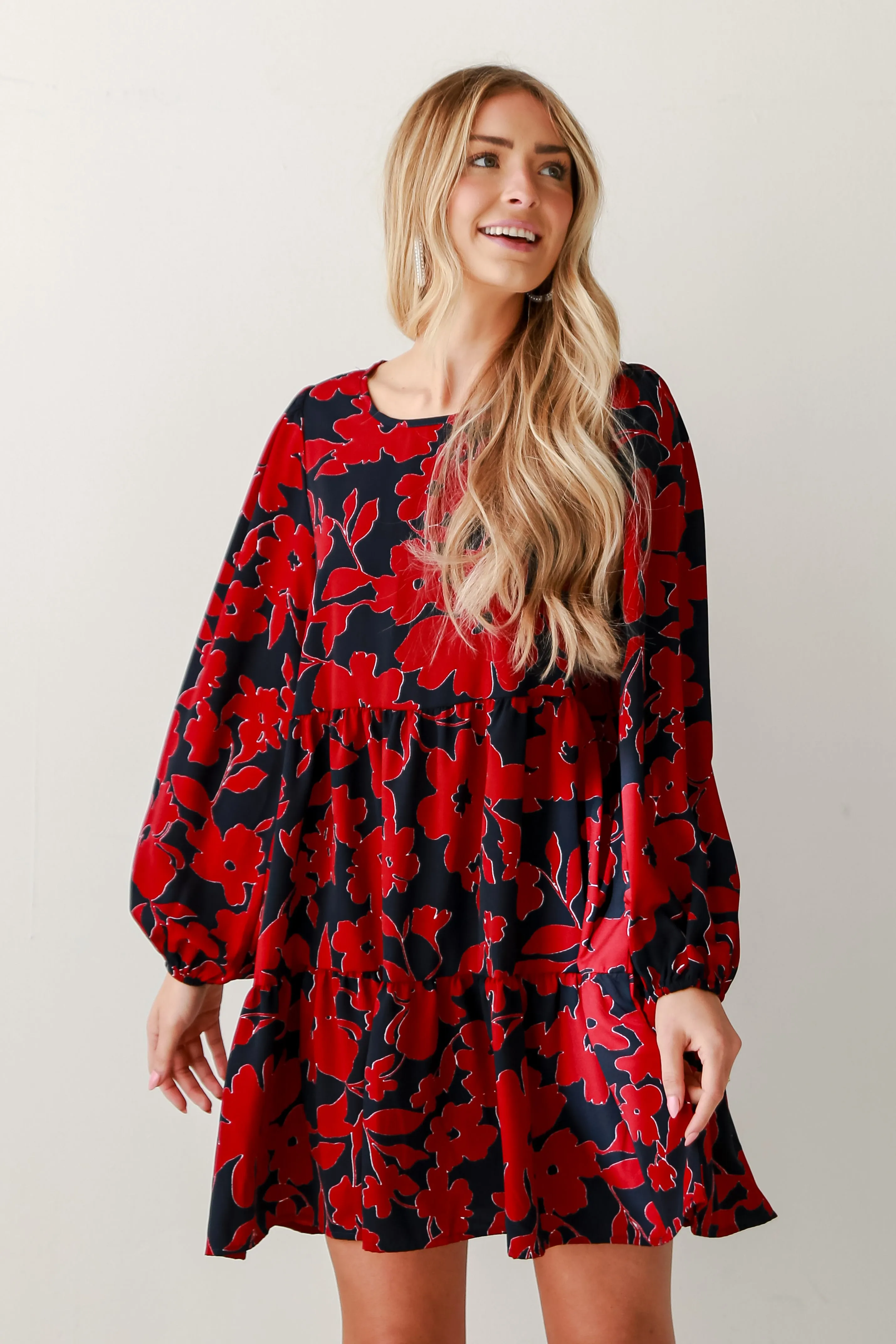 FINAL SALE - Prettiest Petal Navy Floral Mini Dress