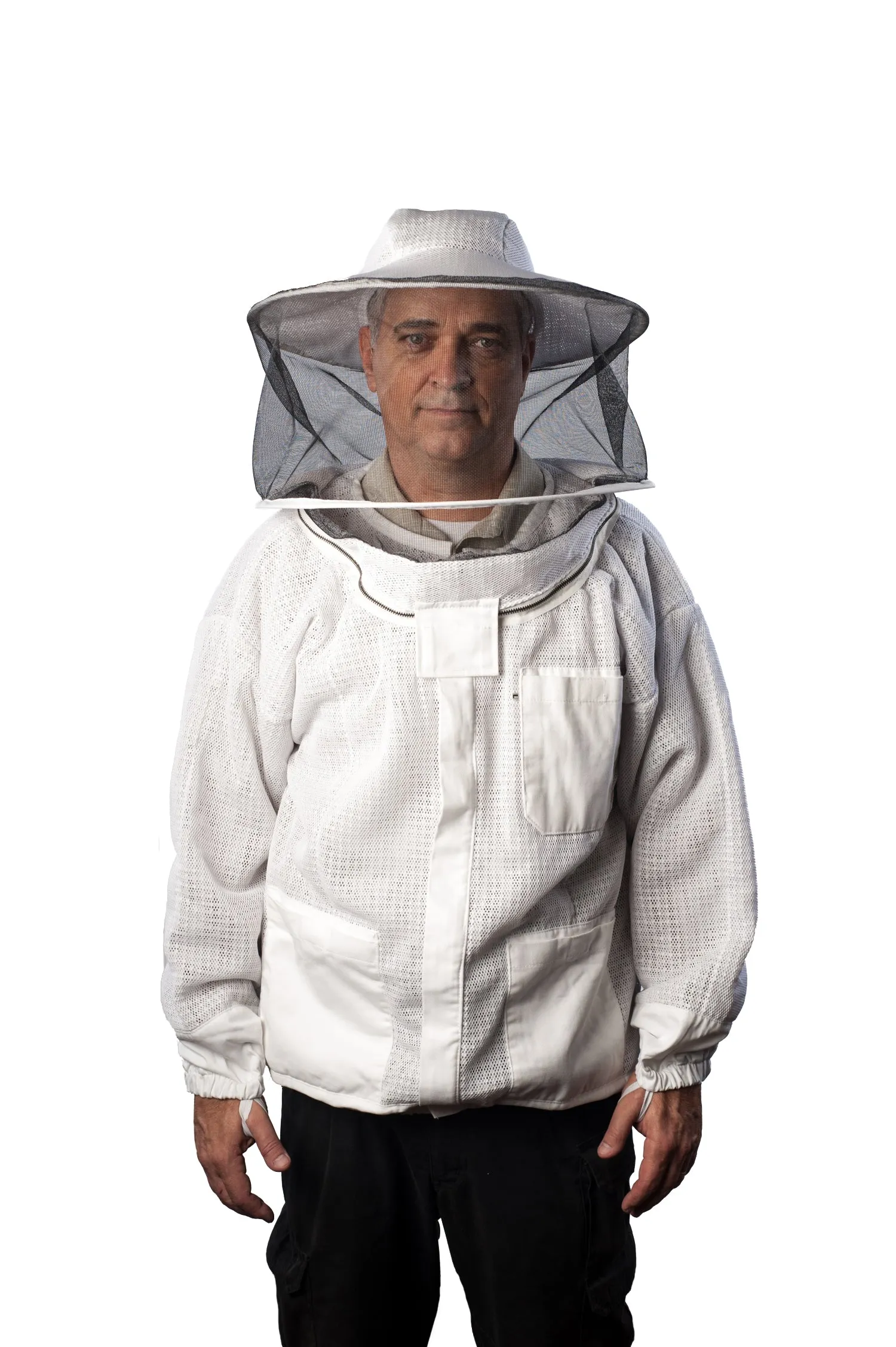 Forest beekeeping Supply Ventilated Premium beekeeping Jacket With Round Hood