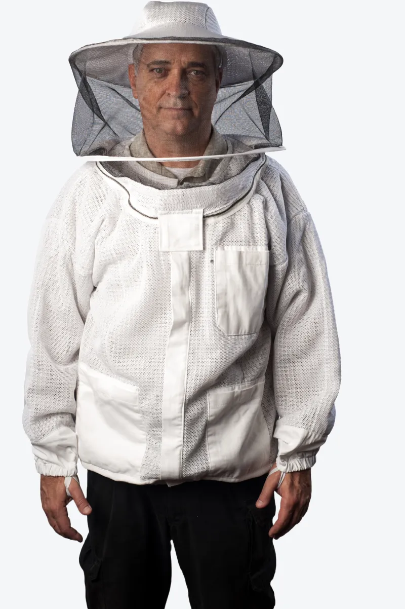 Forest beekeeping Supply Ventilated Premium beekeeping Jacket With Round Hood