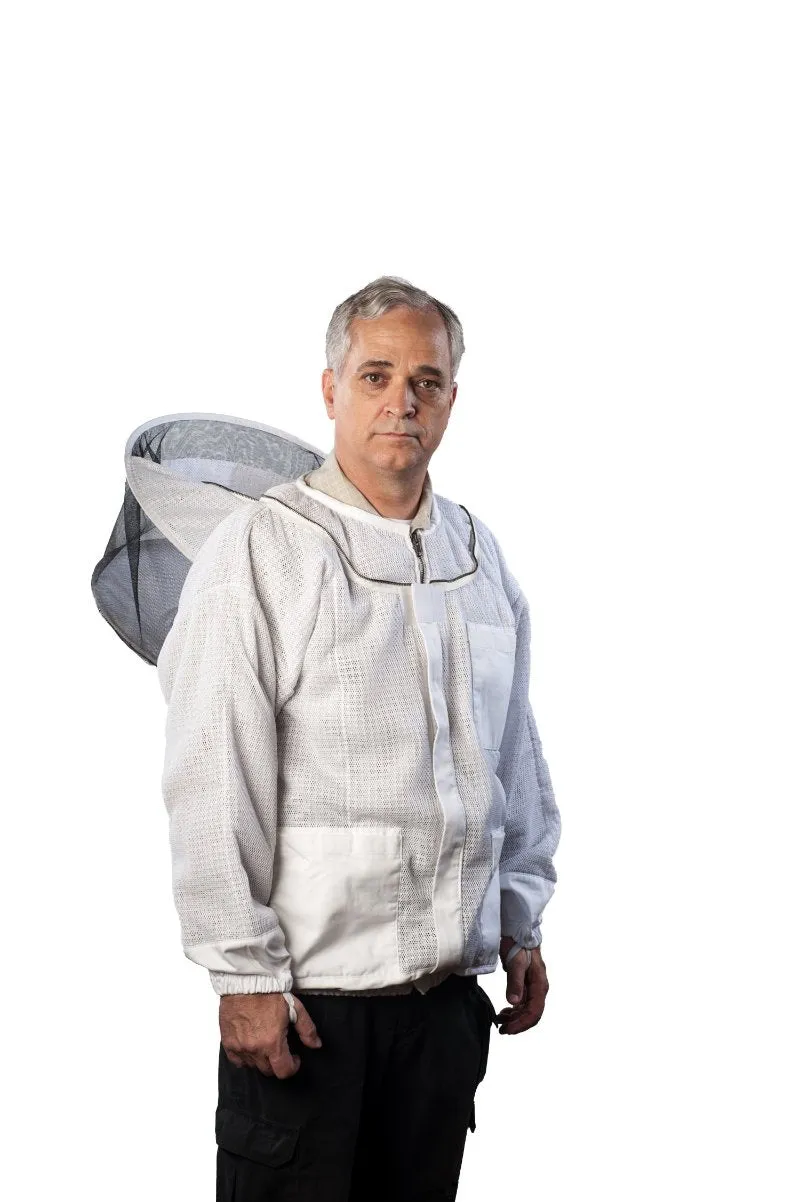 Forest beekeeping Supply Ventilated Premium beekeeping Jacket With Round Hood