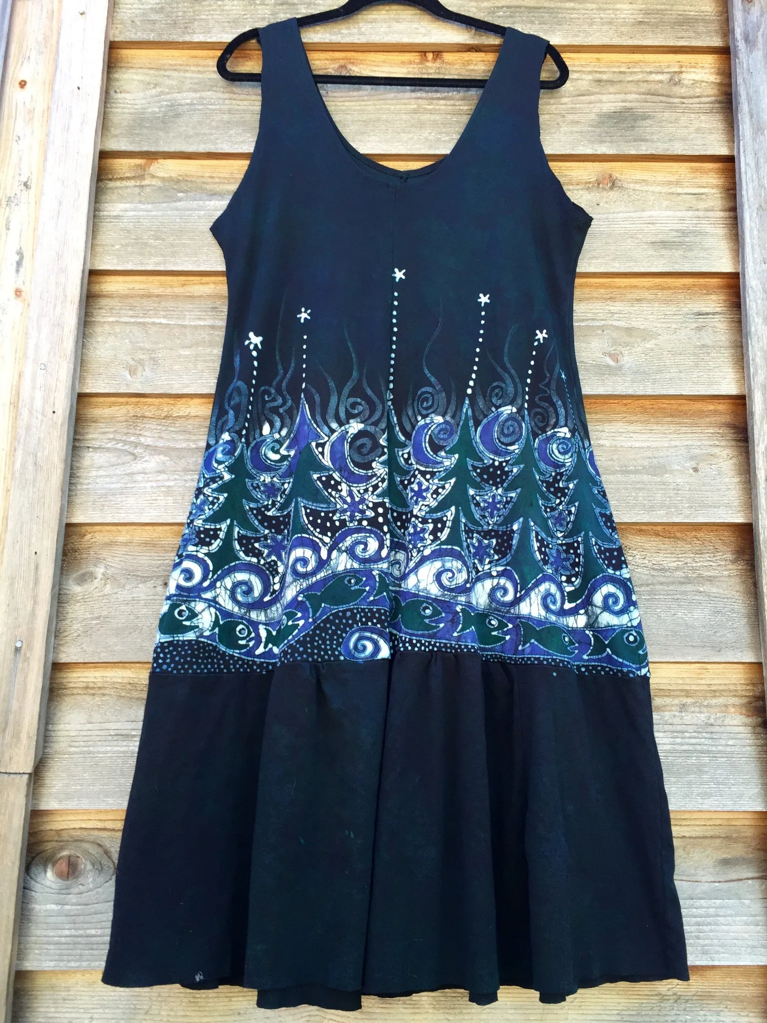 Forest River Batik Dress in Organic Cotton