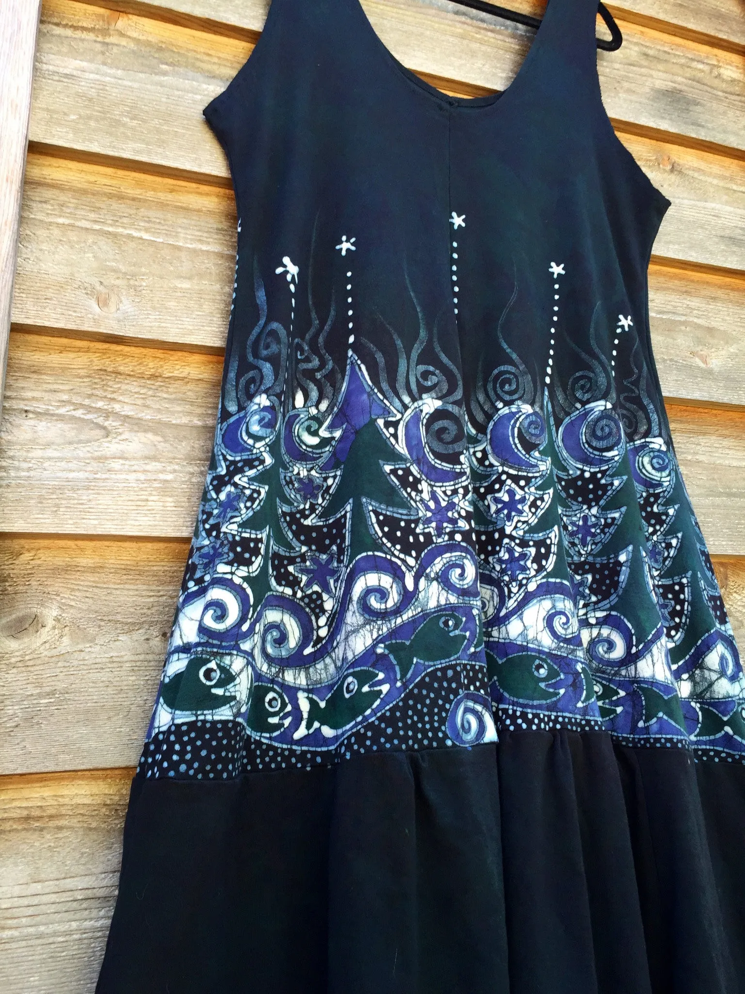 Forest River Batik Dress in Organic Cotton