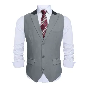 Formal Suit Vest - A-LIGHT GREY