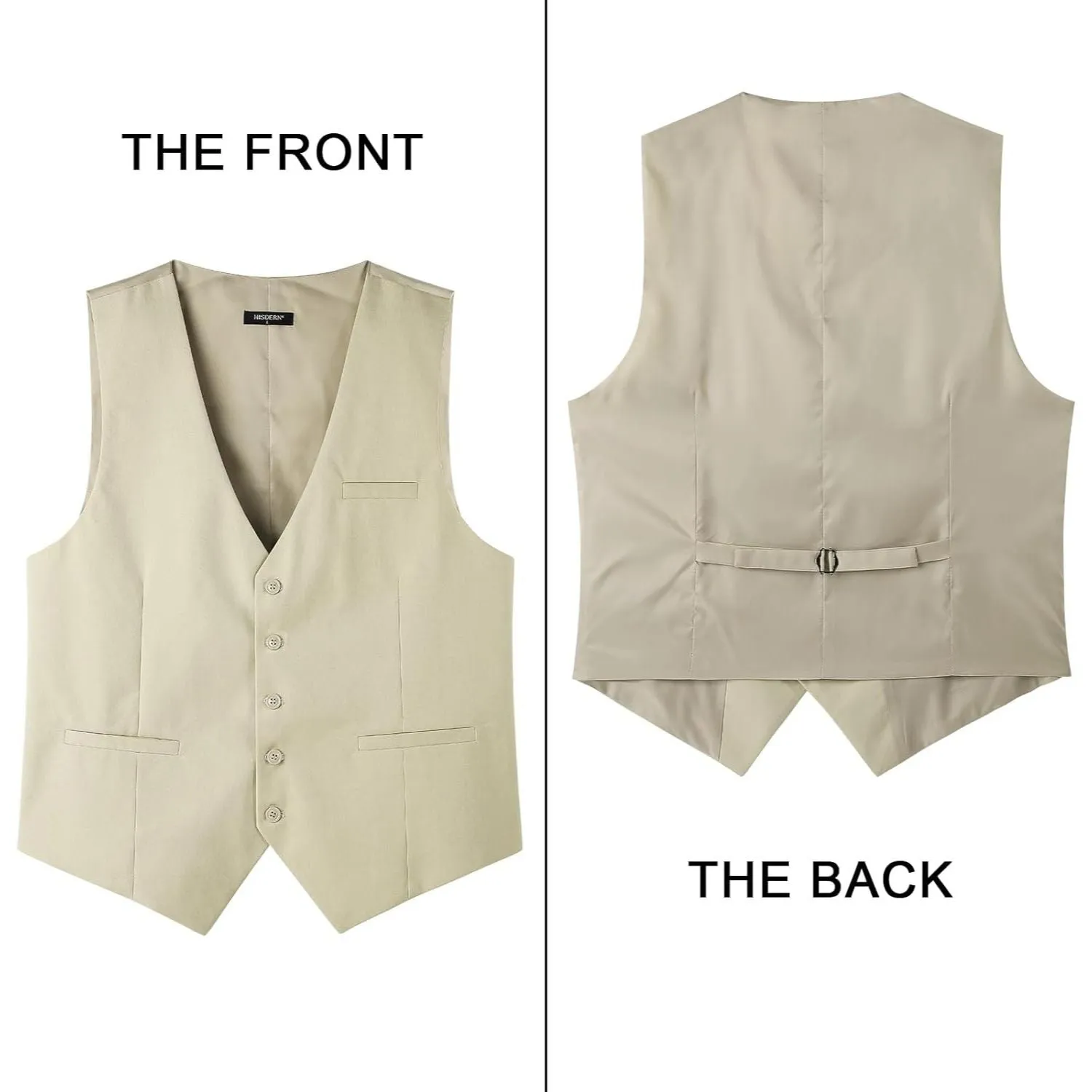 Formal Suit Vest - BEIGE