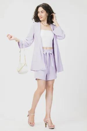 Frenchy Blazer-Shorts Co-ord