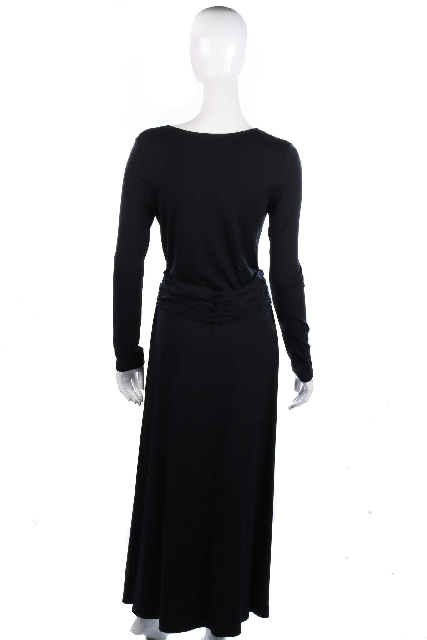 Gabi Lauton Long Black Dress With Belt UK12