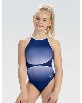 GK Elite Azure Ascent Gymnastic Camisole Leotard - E4937C Girls - Navy