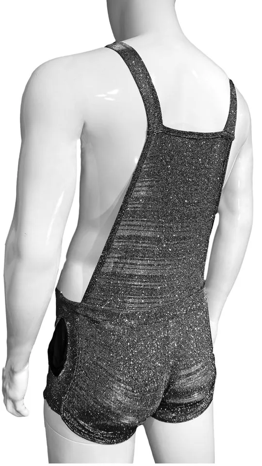 Glitter Overalls - Silver