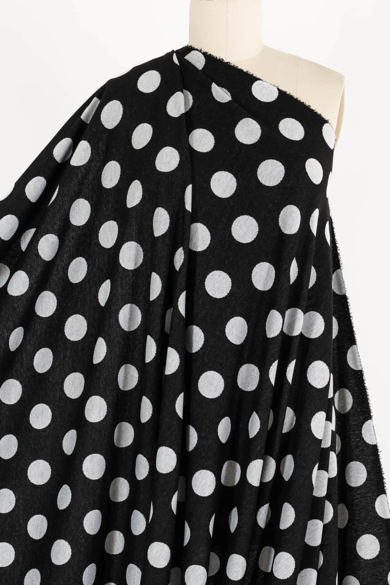 Grande Off White Dots Double Knit - ENDCUT