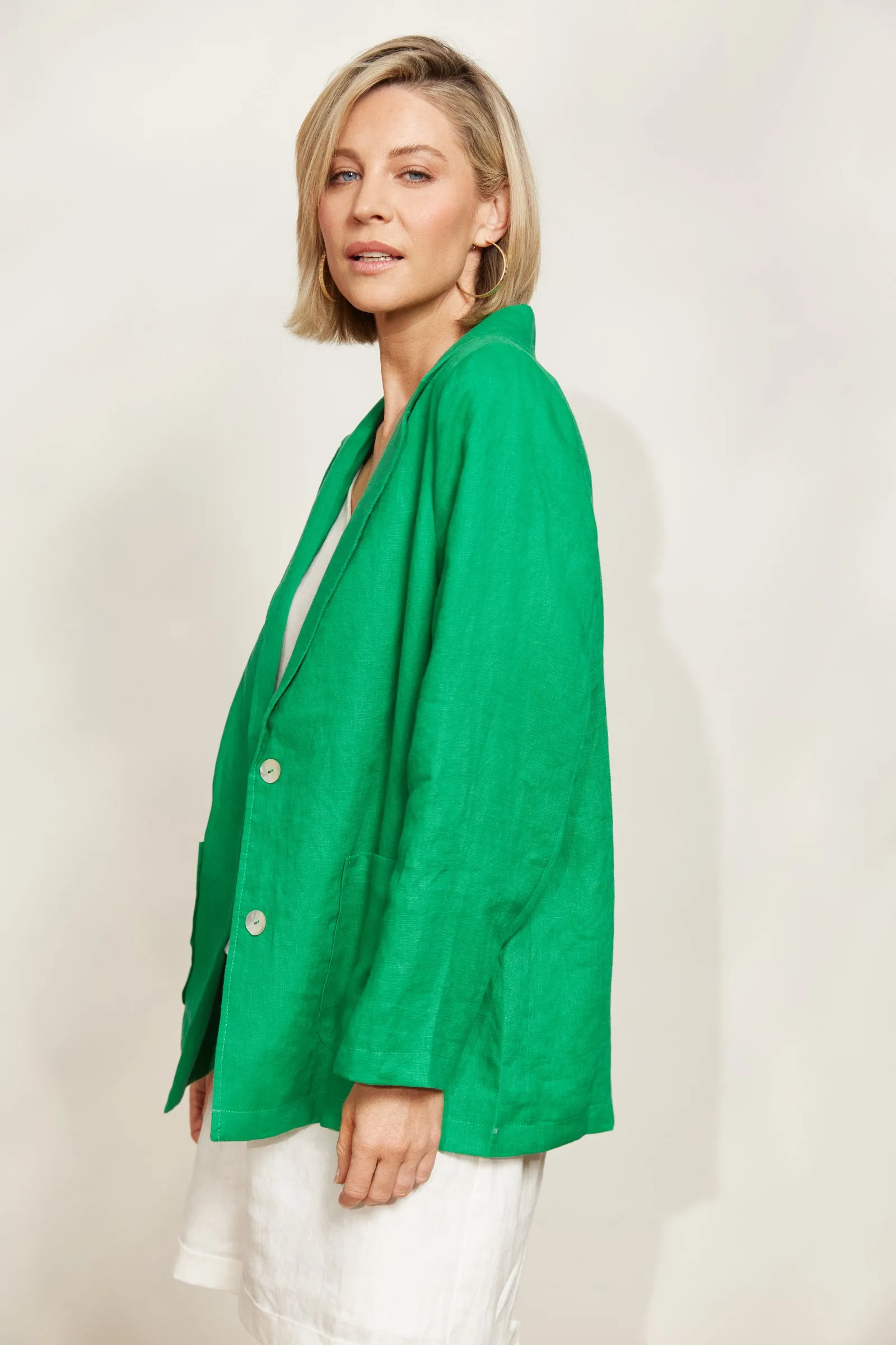 Halcyon Blazer - Emerald