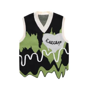 Halloy™ Irregular Sweater Knitted Vest