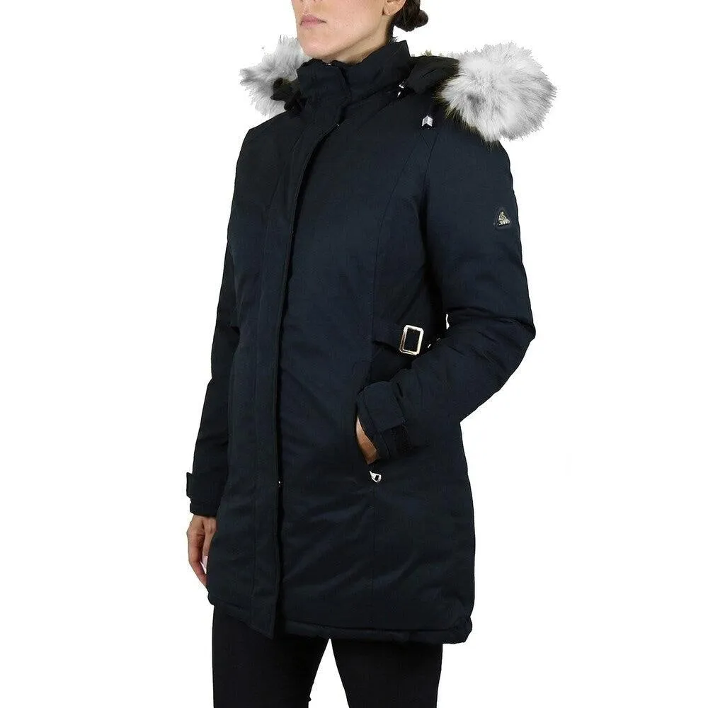 Heavyweight Black Winter Parka Coat