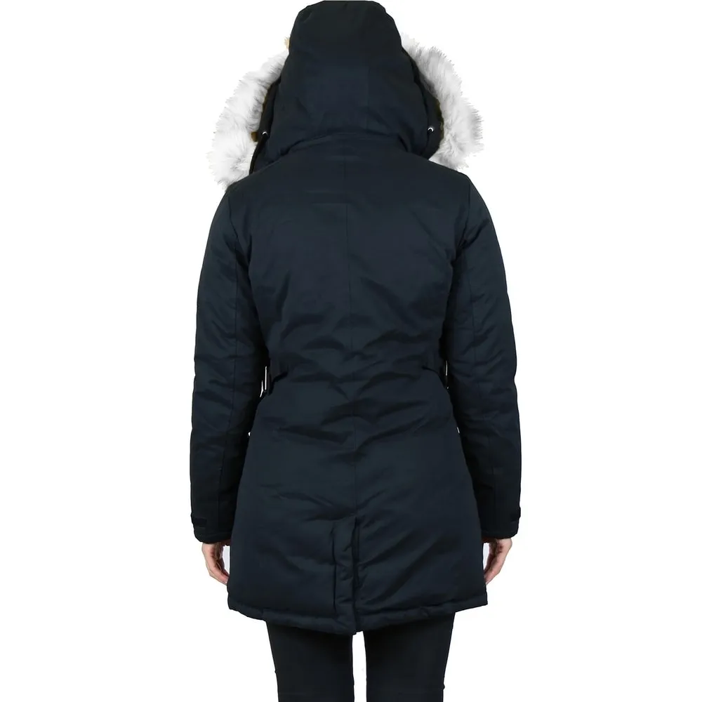 Heavyweight Black Winter Parka Coat