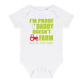 I'm proof That Daddy Doesn't...baby vest, Personalised Gift