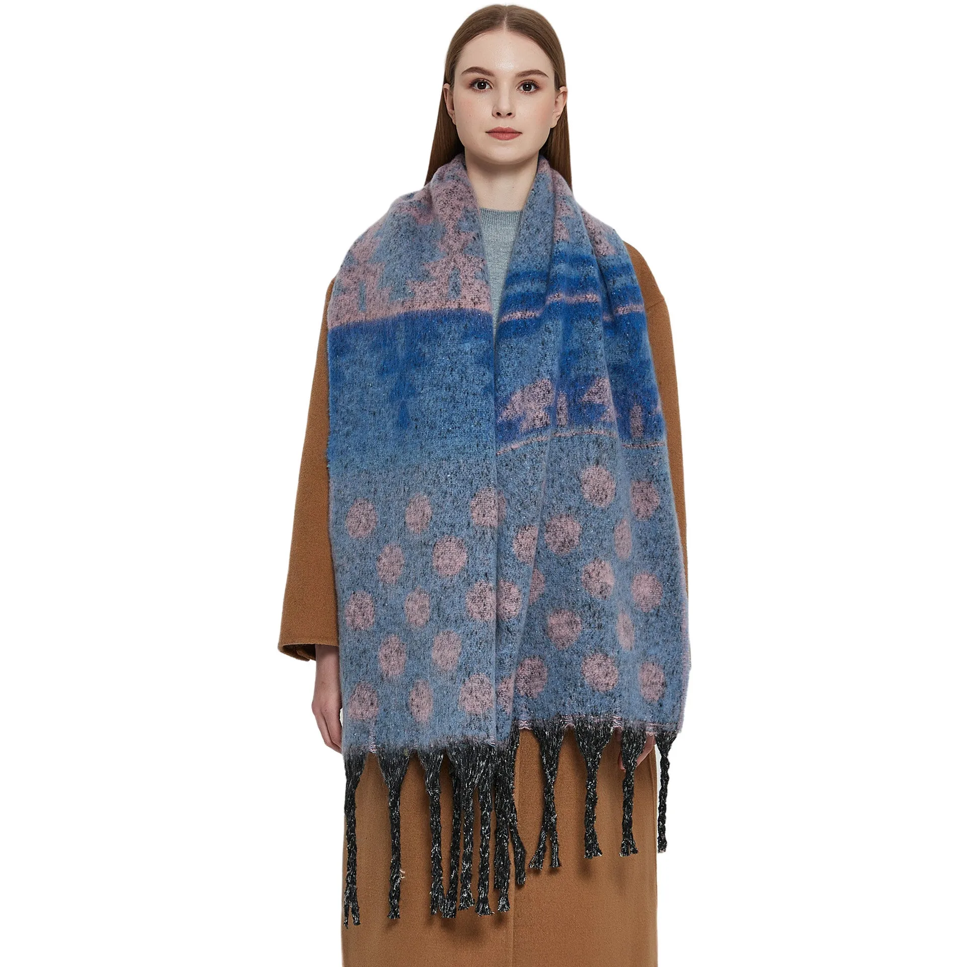 JH-TH27 fashion tassel winter scarf