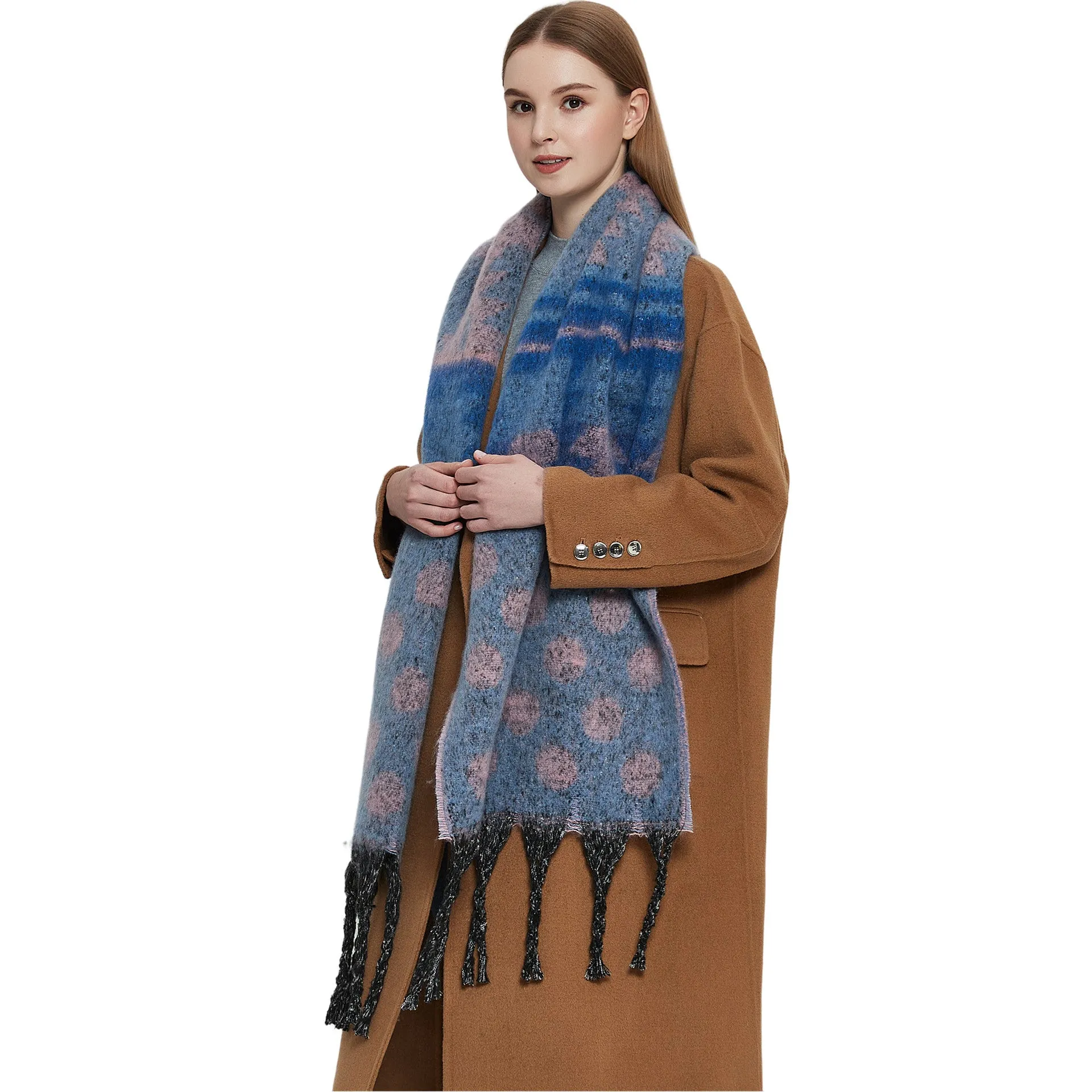 JH-TH27 fashion tassel winter scarf