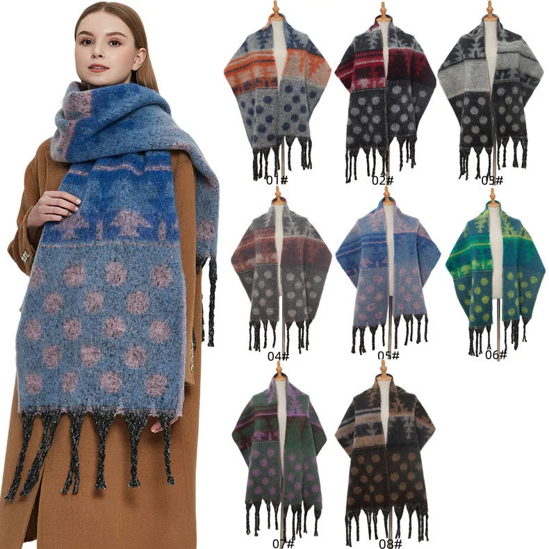 JH-TH27 fashion tassel winter scarf