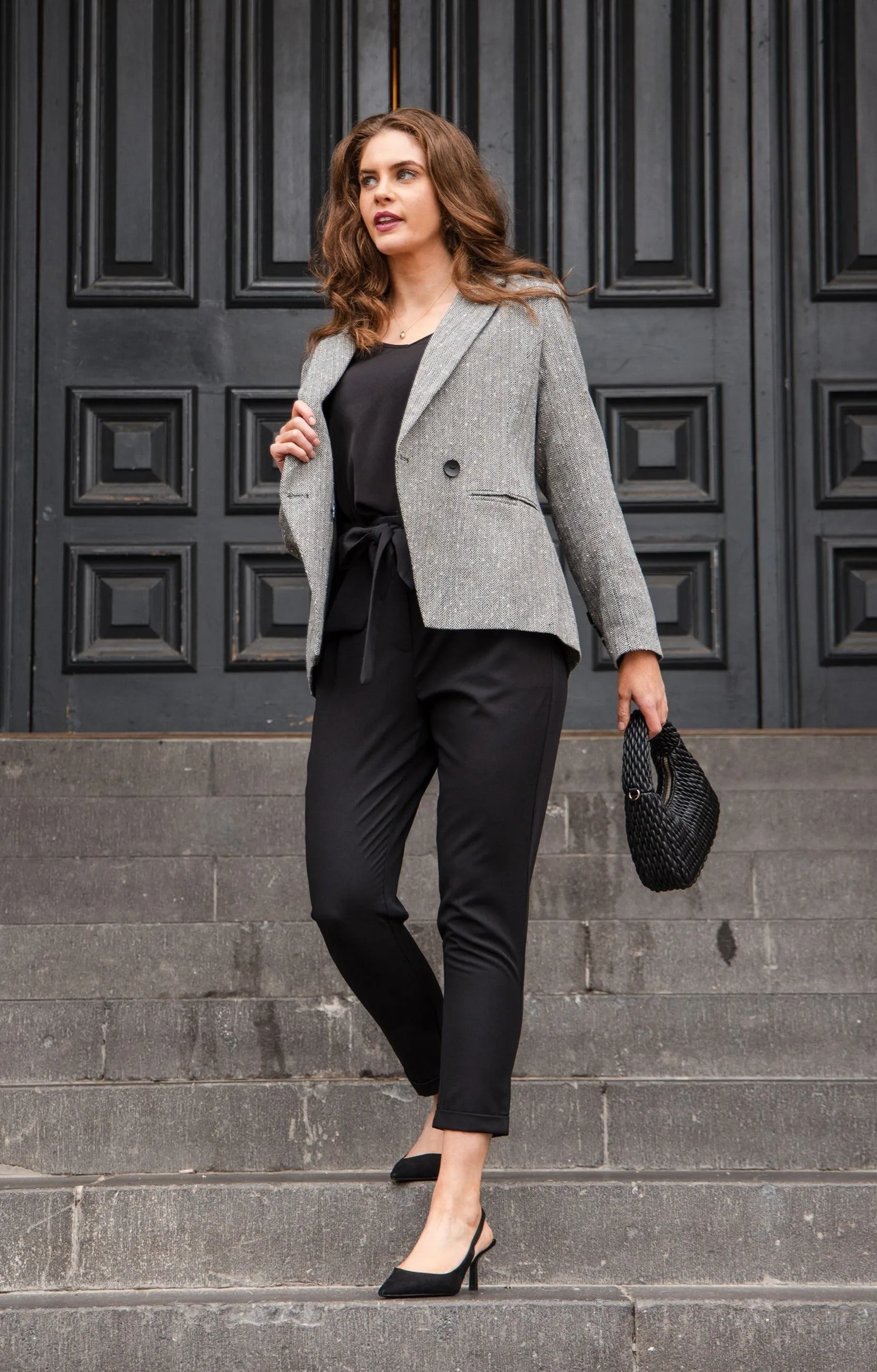 Jordanna Blazer - Sprinkle Houndstooth