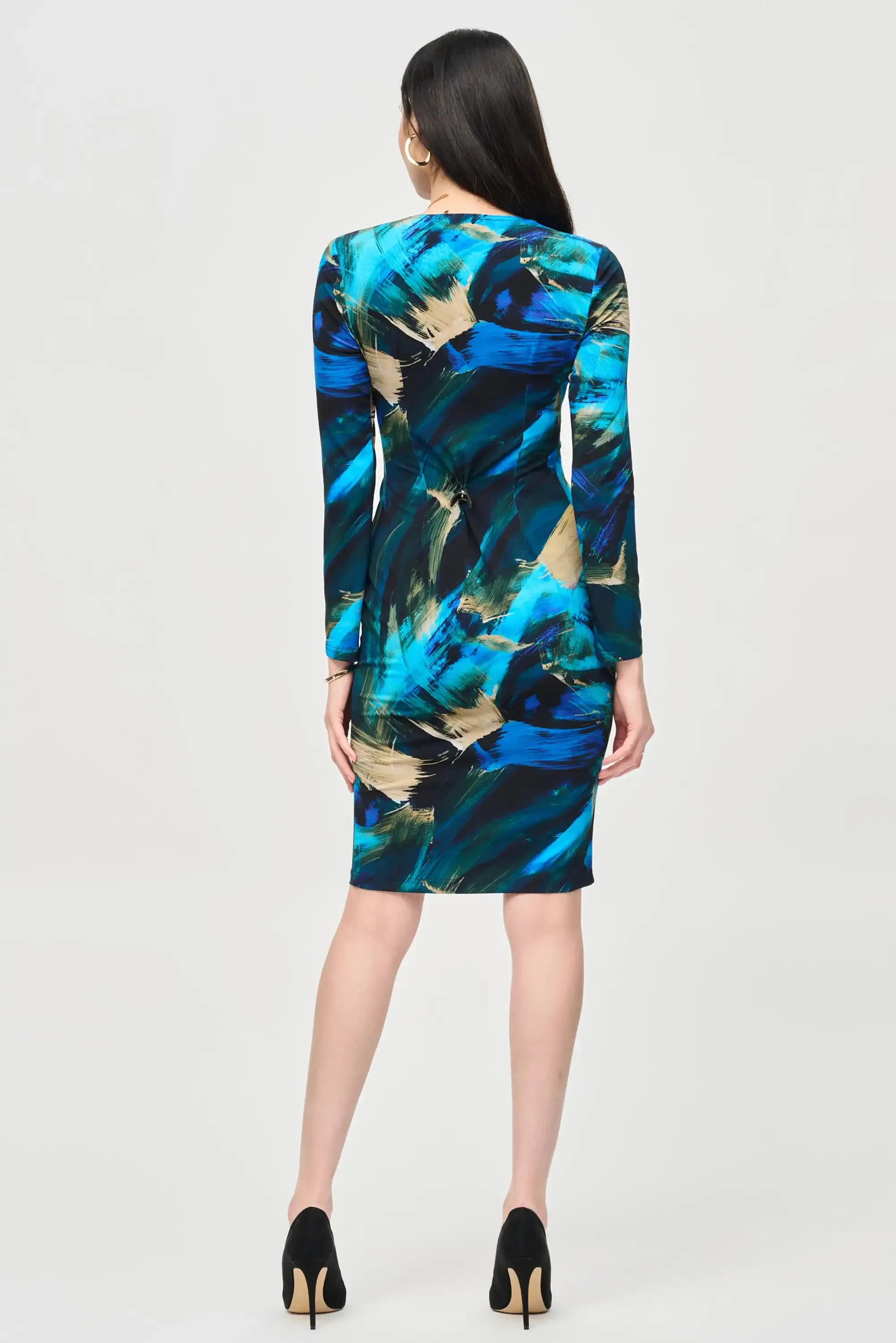 Joseph Ribkoff Black/Multi Coloured Dress Style 243072-178