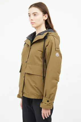 Khaki Badete Parka Coat