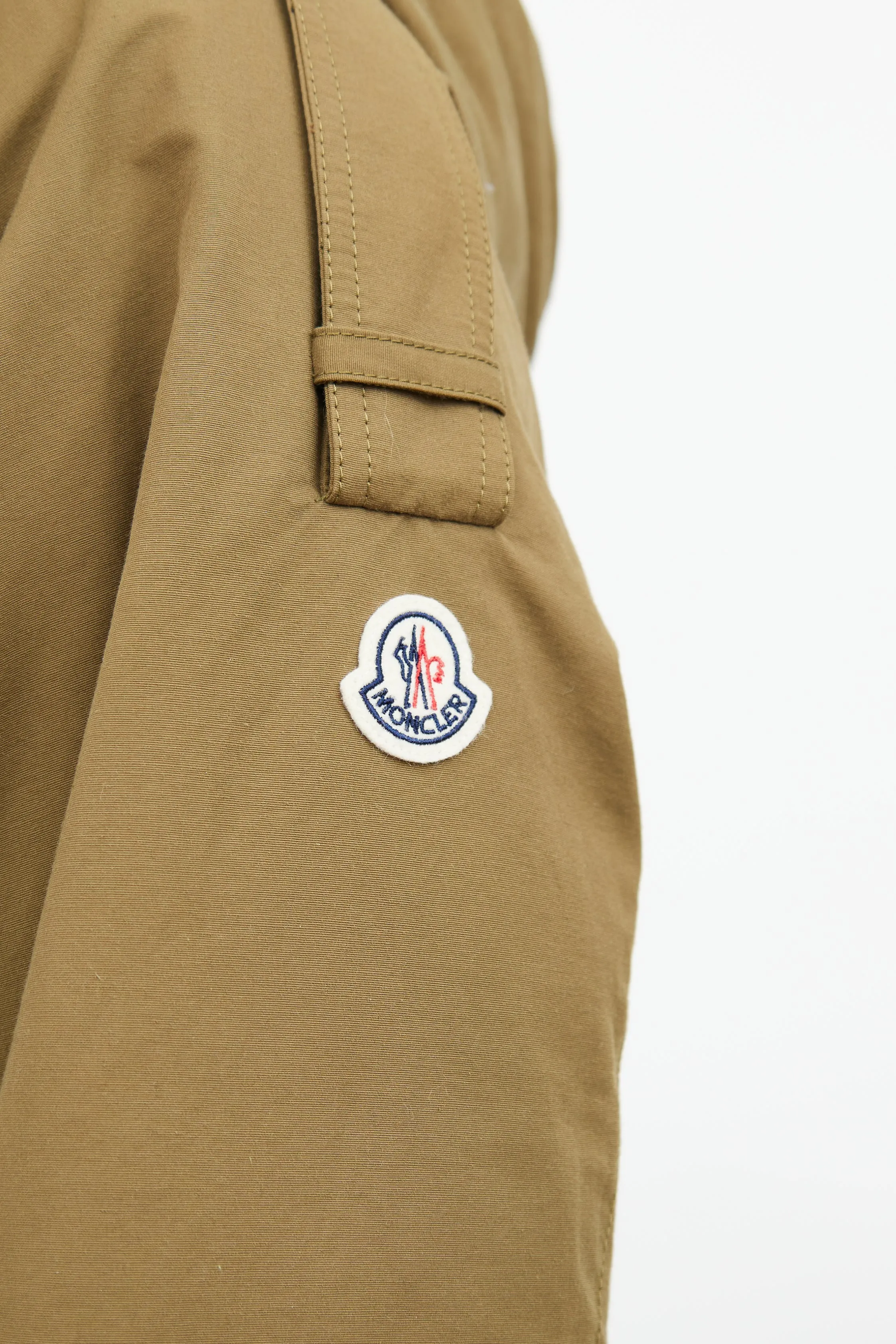 Khaki Badete Parka Coat