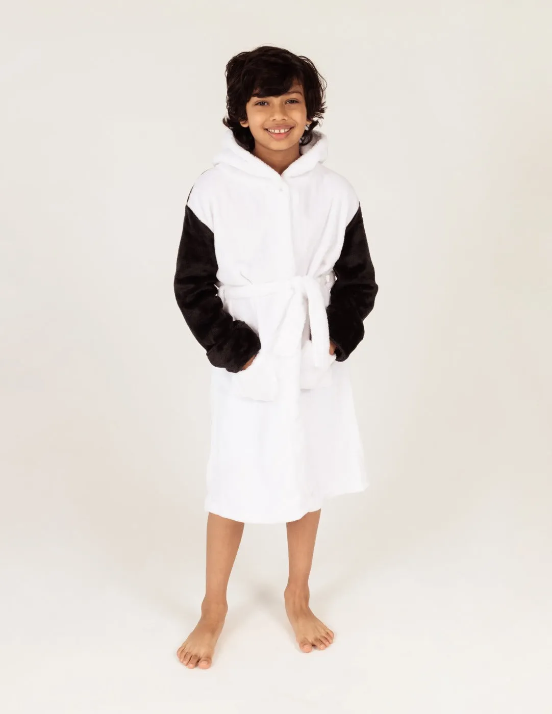 Kids Hooded Fleece Animal Robe