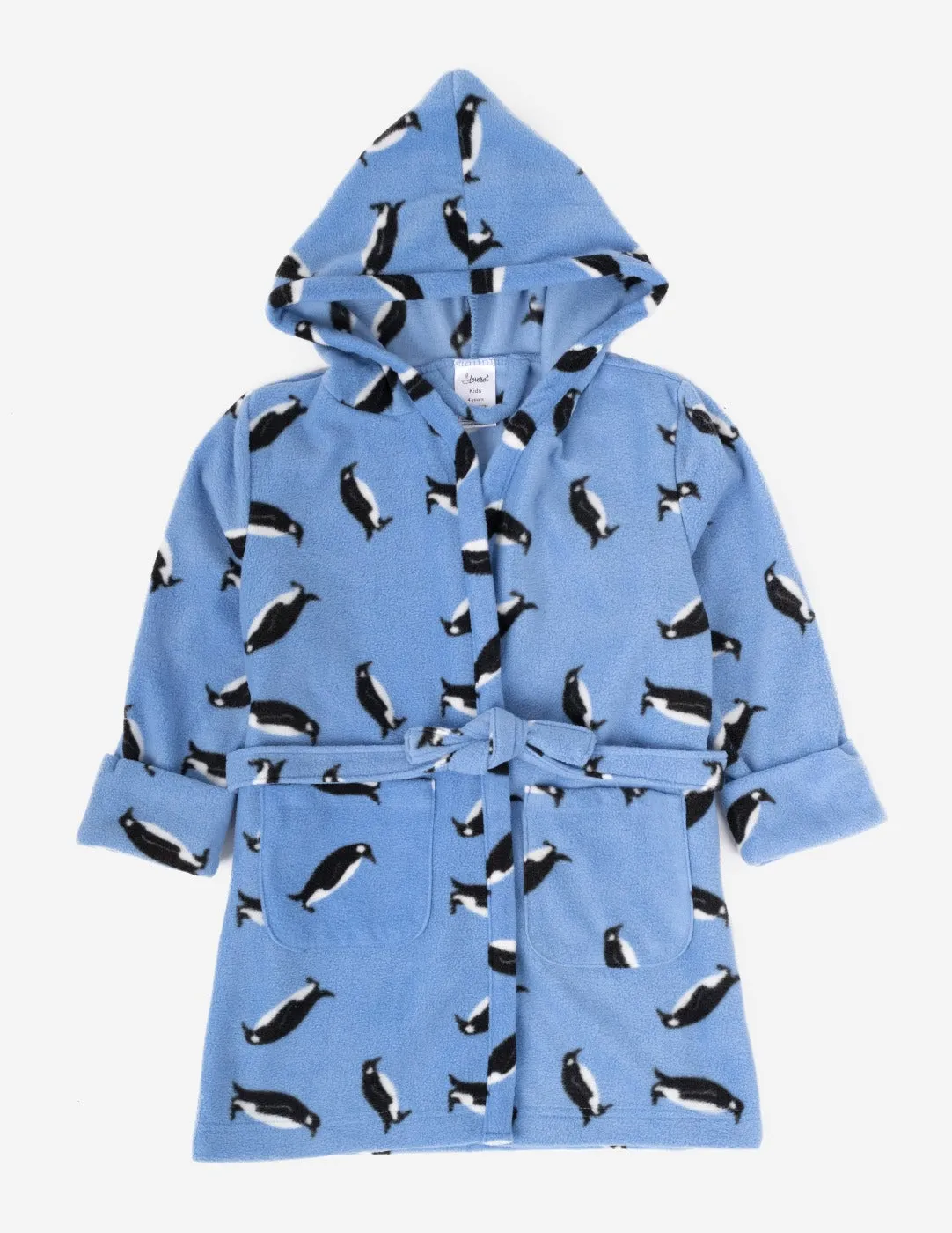 Kids Hooded Fleece Animal Robe