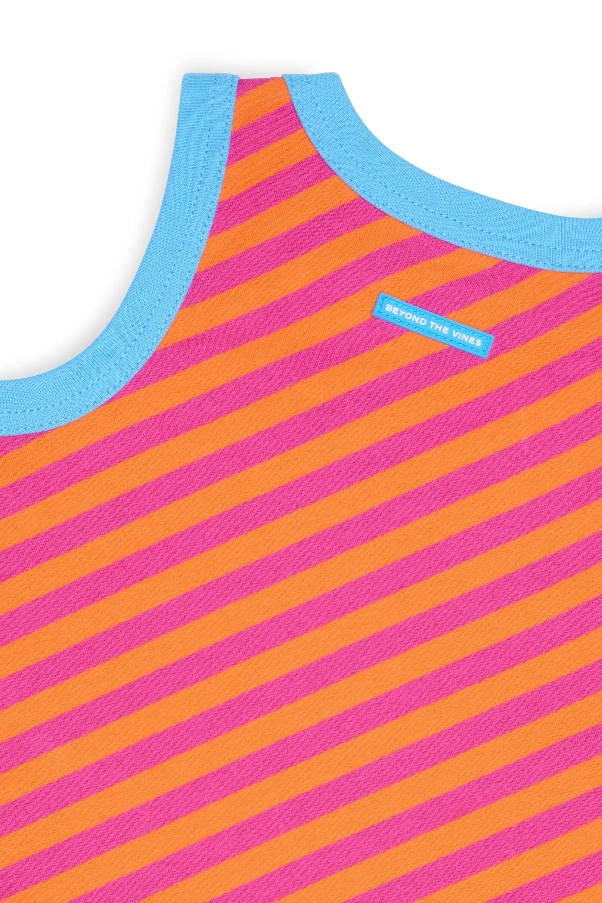 Kids Striped Trapeze Dress