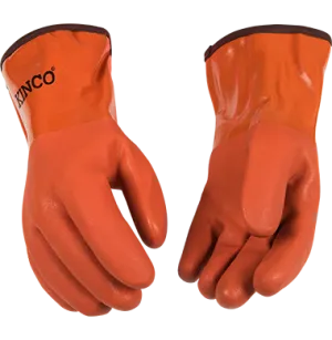 Kinco 8182 Acrylic Sandy Finish Lined PVC Gauntlet Gloves (One Dozen)