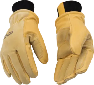 Kinco 901 Premium Suede Pigskin Thermal Insulation Ski Gloves Nikwax Waterproofing Wax Included (One Dozen)