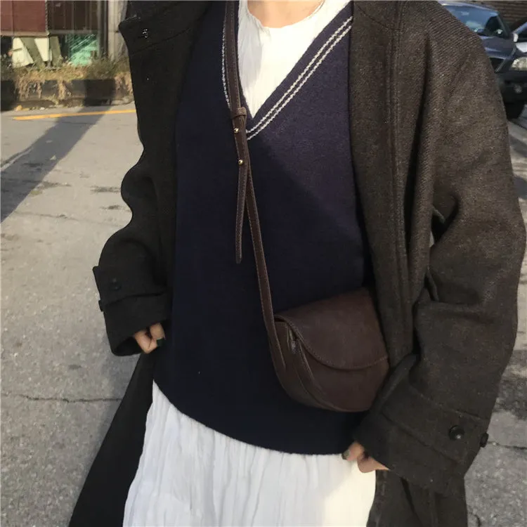 [Korean Style] Jane Track Knit Vest