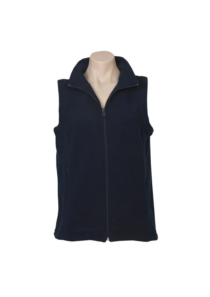 Ladies Plain Essential Microfleece Vest