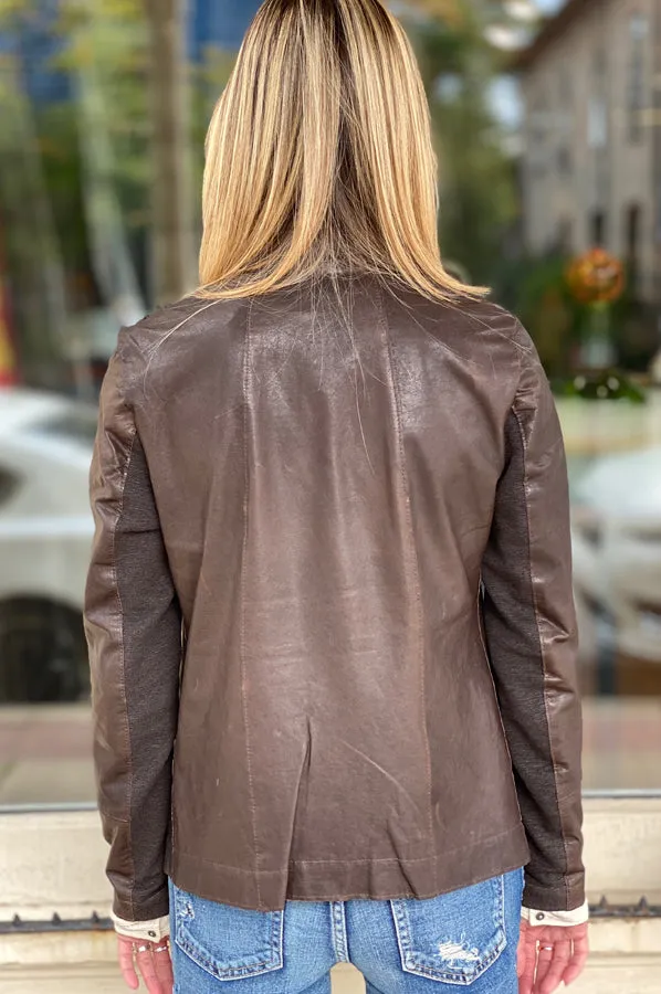 Leather Jacket - Brown